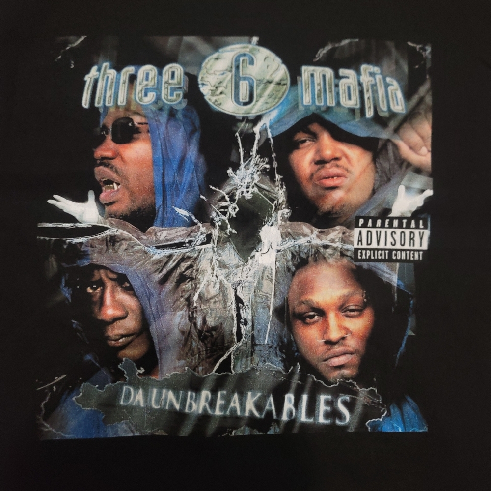 Three 6 Mafia Black Graphic T-Shirt